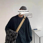 Teenager's Oversized Knitted Pullover sweater for men Street Hip Pop style - EX-STOCK Canada