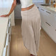 High Waist Irregular split Long Skirt - EX-STOCK Canada