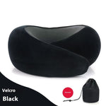 Soft Memory Foam Travel Neck Pillow U Shape Adjustable Support Comfortably Sleeping On Plane Car Office Noon Break - EX-STOCK Canada