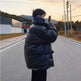 Winter Men's Down Cotton-padded Winter Coat Thick Black Puffer Jacket - EX-STOCK Canada