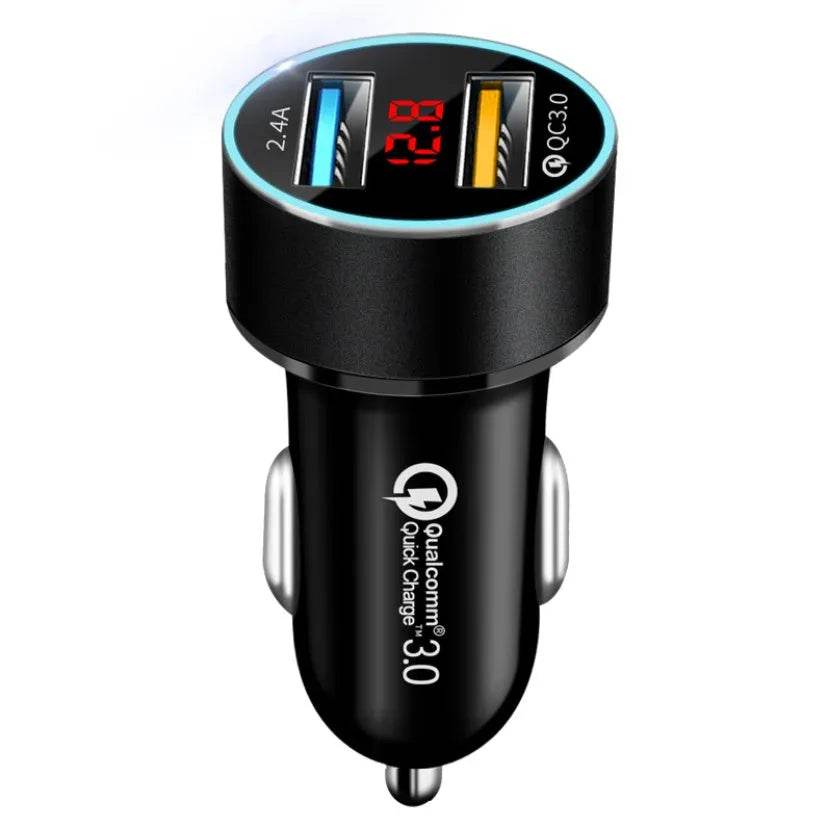 Automobile Smart Digital LED display car charger - EX-STOCK Canada