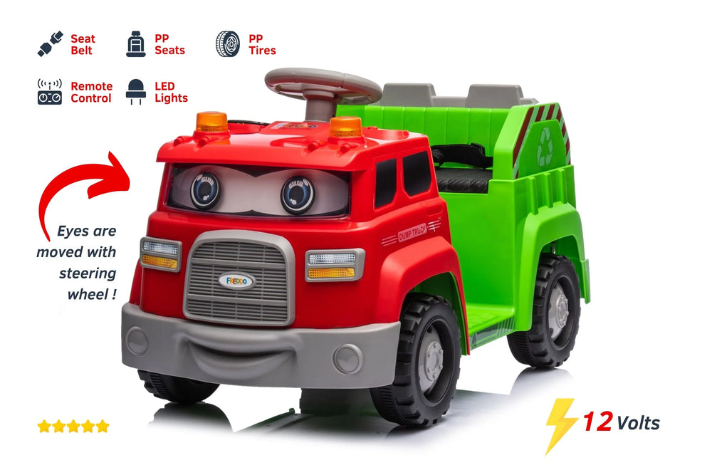 12V Dump Truck Kids Ride On Car with Remote Control 
