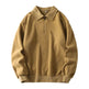Autumn Winter Fashion Lapel Half-zip fleece Sweatshirt Pullover tops for Men - EX-STOCK Canada