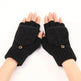 Wool Fingerless Gloves Women's Warm Fashionable Knitted Half Finger Oversleeves - EX-STOCK Canada