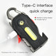 Multifunctional Charging Emergency Light Convenient Keychain Work Light COB High Bright Light Outdoor Camping LED Light - EX-STOCK CANADA