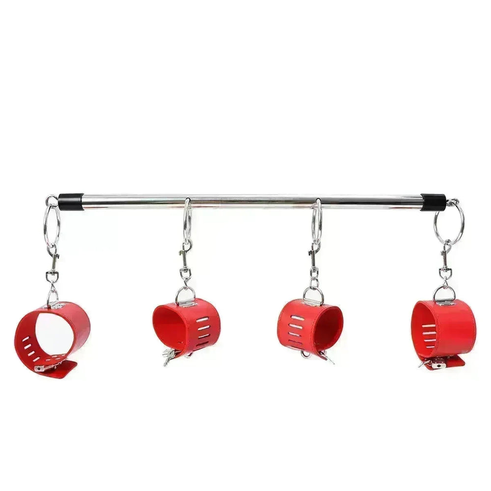 BDSM Toys Women Products Iron Tube Handcuffs Footcuffs Bondage Sets Bundled Toys - EX-STOCK CANADA