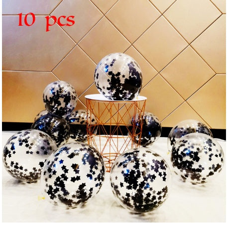 Sequined Latex Balloons for Birthday & Wedding Decorations – 12 Inch Colorful Party Balloons