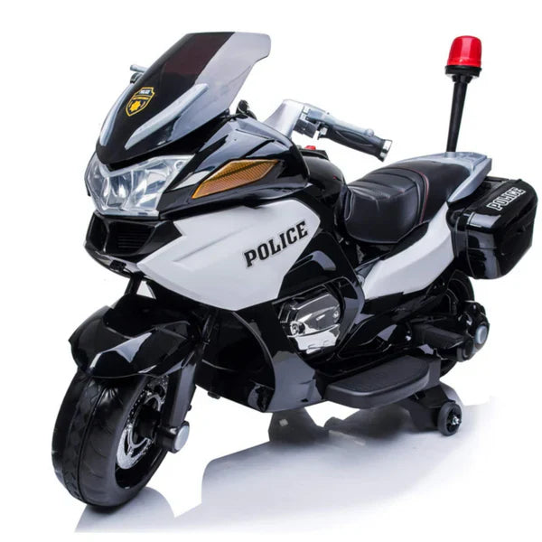 2026 24V Police 2 Seater Motorcycle with Rubber Tires 