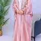 Simple Middle East Turkey Solid Color Plus Size Satin Robe Dubai Abaya Coat Turkey Abaya Kimono - EX-STOCK Canada