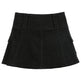 Solid White Black Denim Fashion Mini Skirt - EX-STOCK Canada