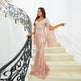 Formal Dress V-neck Banquet Sequined Fishtail Party Dress - EX-STOCK CANADA