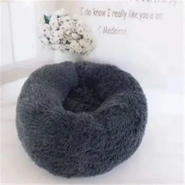 Round Long Hairy Autumn And Winter Nest Pad Cat Mattress - EX-STOCK CANADA