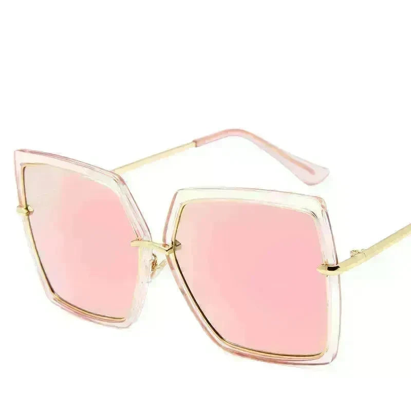 Reflective  Fashion metal retro sunglasses for Women - EX-STOCK CANADA