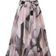 Women Formal Work Office High Waist Floral Midi Big Swing Chiffon Skirt - EX-STOCK Canada
