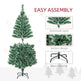 6FT Indoor Christmas Tree Artificial Decoration Xmas Gift With Metal Stand 375 Tips EX-STOCK Canada 