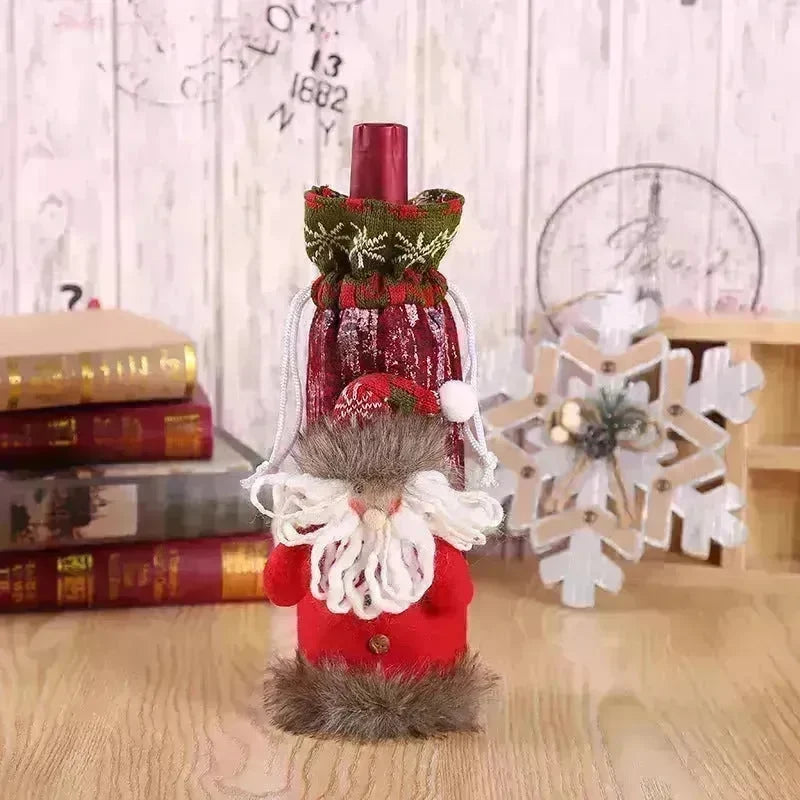 Christmas Decorations Christmas Wine Bottle Socks - EX-STOCK CANADA