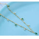 Generous water drop emerald zircon necklace - EX-STOCK CANADA