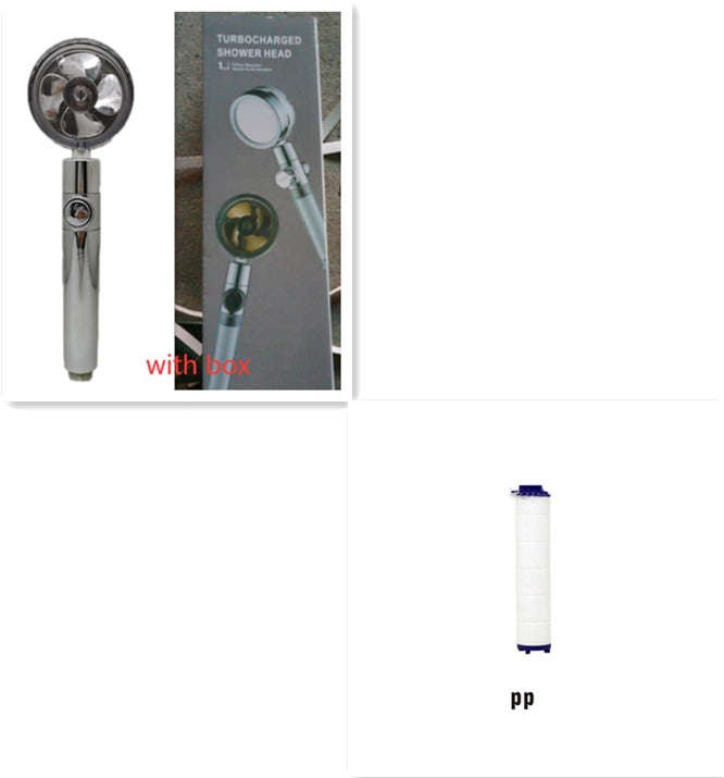 Shower Head Water Saving Flow 360 Degrees Rotating With Small Fan ABS Rain High Pressure Spray Nozzle Bathroom Accessories EX-STOCK Canada 