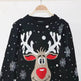 Christmas fawn deer jacquard Cashmere sweater - EX-STOCK Canada