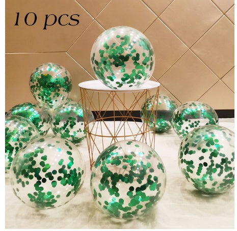 Sequined Latex Balloons for Birthday & Wedding Decorations – 12 Inch Colorful Party Balloons