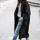 Lapel Single Breasted Women Winter Solid Woolen Trench Coat Long Jacket - EX-STOCK Canada