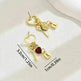 Simple Love Female Diamond Lock-shaped Special-interest Earrings - EX-STOCK CANADA
