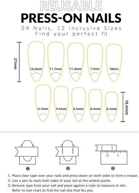 24 PCS Press On False Nails Short Medium Length Full Cover Acrylic Fake Nails Almond Shaped Ballerina Nails Cute Pumpkin Bat Ghost Spider Reusable Nails Nail Salons Home DIY EX-STOCK Canada 