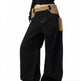 Retro Minority Design Inside-out Wear Stitching Baggy Jeans Pant For Women - EX-STOCK Canada