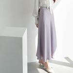 Women's formal Work Satin Skirt Summer High Waist Midi Sheath Skirt - EX-STOCK Canada