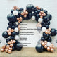 Black Gold Silver Balloon Garland Kit – 110pcs Party Decoration Set