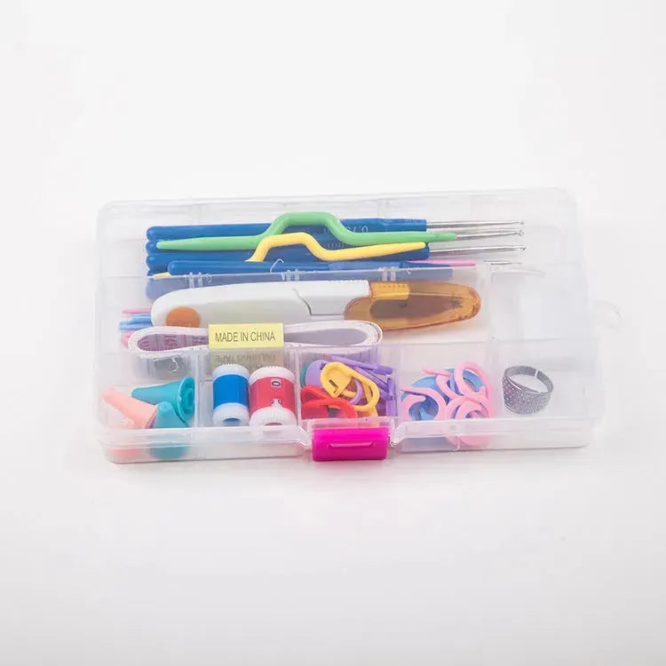 Crochet Set Handmade Wool Crochet Crochet Tool Set Combination Bag Metal Aluminum Yarn Needle - EX-STOCK CANADA