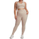Plus Size Women Sports Workout Gym - Sleeveless Crop and Pant - EX-STOCK Canada