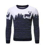 Christmas deer Knit Cashmere sweater for men - EX-STOCK Canada