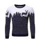 Christmas deer Knit Cashmere sweater for men - EX-STOCK Canada