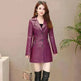 Elegant Fashion Slim fit Long Sleeve Leather Mini Blazer Dress - EX-STOCK CANADA