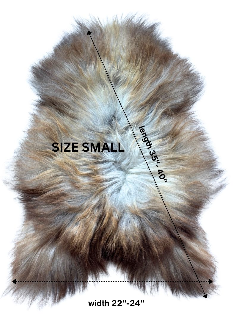 Rare Rusty Grey Icelandic Sheepskin 