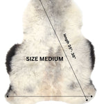 Shorn Dark Grey Edge Icelandic Sheepskin 