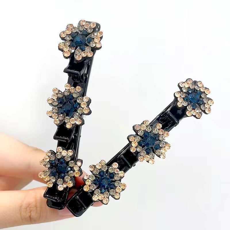 Girls Floral Rhinestone  Bling Hair clip Hair Accessories