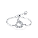 S925 Sterling Silver Niche Style Arabic Letters Pull-out Chain All-match Stackable EX-STOCK Canada 
