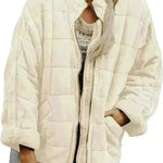 Casual Winter Cotton Padded Loose Pockets Long Sleeved Jacket Women - EX-STOCK CANADA
