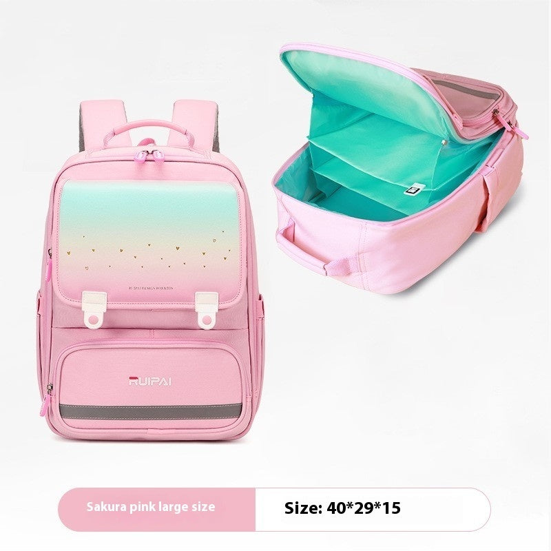 Primary School Student Schoolbag Burden Reduction Spine Protection EX-STOCK