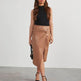 Women's Split Mid-length Hot Girl Hip Leather Wrap Skirt - EX-STOCK Canada