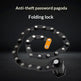 Anti-Theft Foldable Password Bike Lock – 780mm Folding Security Lock for Bicycles