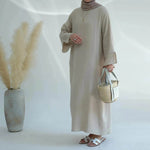 Plain Abaya Dress Eid Abaya 2025 Simple cotton abaya - EX-STOCK Canada