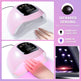UV LED Nail Lamp, Professional Nail Dryer For Gel Polish Curing - 4 Timer Settings, Fast Drying For Fingers And Toes, Home Salon Manicure Light EX-STOCK Canada 