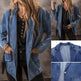 Spring And Autumn New Denim Jacket For Women, Slim Fit, Suit Collar, Solid Color Cardigan, One Button Top, Trendy EX-STOCK Canada 