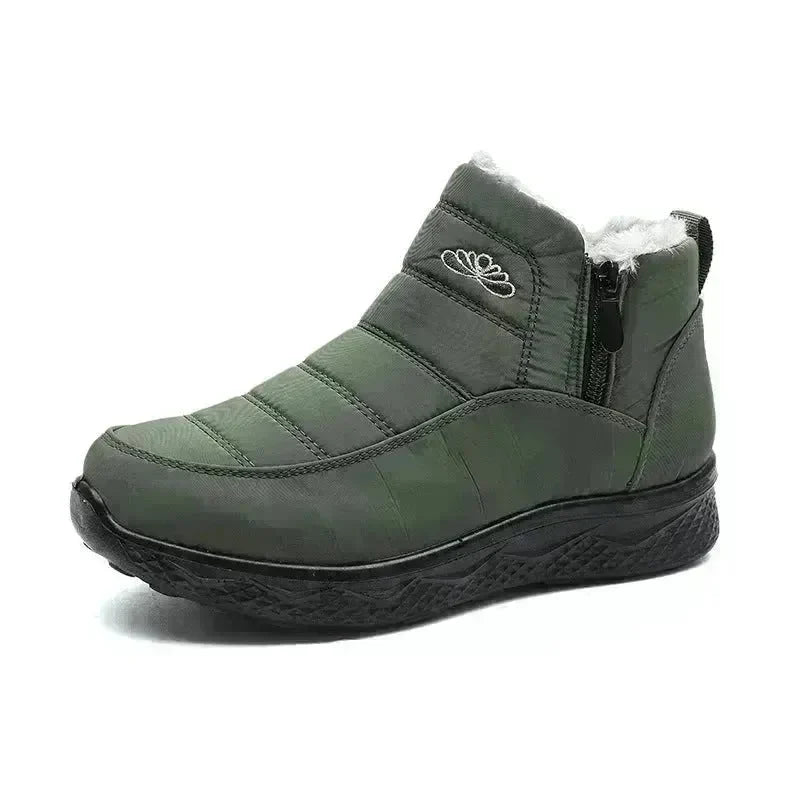 Winter Women's Cotton-padded Thick fleece lined Ankle Snow Boots - EX-STOCK CANADA