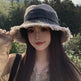 Summer Denim Bucket Hat for women Distressed Sun-proof Face-showing Small Hat - EX-STOCK Canada