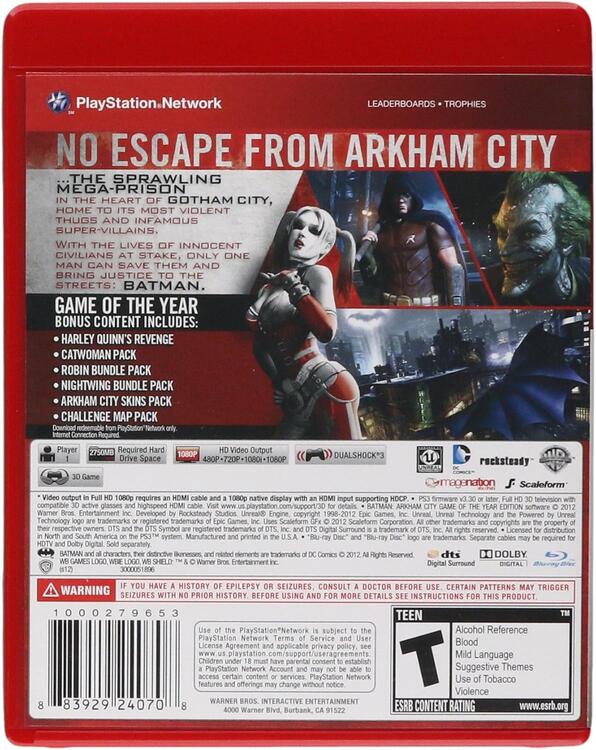Batman: Arkham City [Game of the Year Edition] [Greatest Hits] 