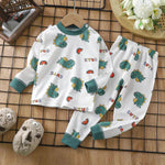 Unisex Children's Two piece Sleepwear Cotton Autumn Clothes Long Johns Pajamas for Kids - EX-STOCK Canada